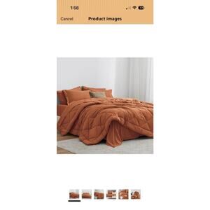 Truly Soft burnt orange comforter set